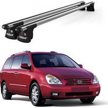 Today Auto Trio-I Kia Carnival (2005 ve Sonrası) Uyumlu Kilitli Ara Atkı 120CM Port Bagaj Tavan Barı