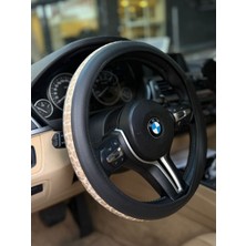 Yerli Üretim Geçmeli Suslu Leopar Desenli Direksiyon Kılıfı