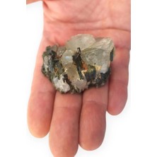 Pozitif Doğal Taş Epidotlu Kuvars Doğal Parça Hakkari 31-Ek