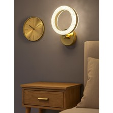 Noonlux Design & Lighting Kono Gold LED Aplik Yatak Başları Salon Tv Salon Banyo Kuaför Organizasyon