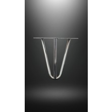 Decovibe Lüks Mobilya Ayağı Metal Krom Kaplama Koltuk Kanepe Berjer Dolap Ünite Ayağı 15CM 4 Adet