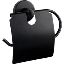 Mk Yapı Market Mk Amasra Siyah Geniş Kapaklı Wc Kağıtlık Vidalı