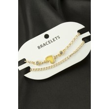 LTG Nova 2 Adet Kalp Trend Zincir Bileklik