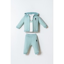 U.s. Polo Assn. Erkek Bebek Yeşil 3lü Takım