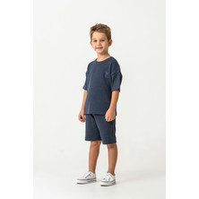 Rolypoly Erkek Çocuk Mavi Bermuda Takım