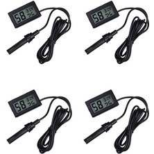 Ronanna 4 Adet Dijital Ekran Sıcaklık ve Nem Ölçer - Termometre Higrometre Kuluçka