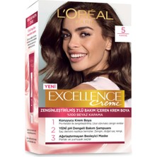 L'Oréal Paris Excellence Creme Saç Boyası - 5 Kahve 192 ml 4 Adet