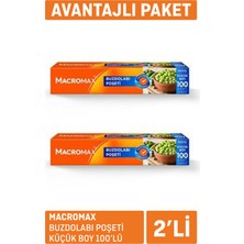 Macromax Buzdolabı Poşeti Küçük Boy 2 x 100'LÜ 3 Adet