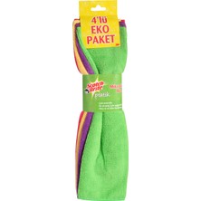 Scotch Brite Mikrofiber Açık Bez 4'lü Retro 3 Adet