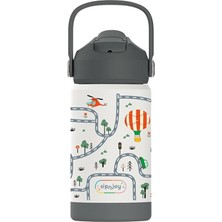 SipnJoy - Flipsip Çocuk Su Termosu | 360 ml - Adventure Trails (3 Adet)