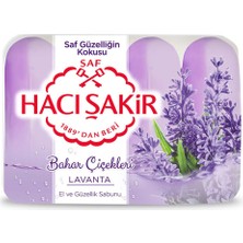 Hacı Şakir Bahar Çiçekleri Lavanta Güzellik Sabunu 4X70 G 4 Adet