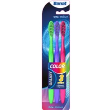 Banat Galaxy Color 3lü Diş Fırçası 4 Adet