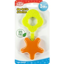 Zuzu Toys Yıldız Çıngıraklı Diş Kaşıyıcı Asortili (3 Adet)