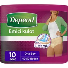 Depend Emici Lohusa Külodu Kadın Orta Boy 10 Adet (4 Adet)