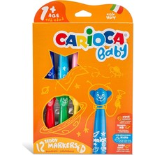 Carioca Teddy Jumbo Keçeli Boya 12'li (5 Adet)