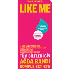 Like Me Tüm Ciltler Için 41'li Sir Ağda Bandı 3 Adet