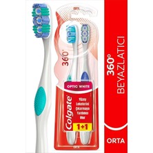 Colgate 360 Optik Beyaz Diş Fırçası 1+1