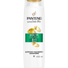 4 Adet Pantene Güçlü ve Parlak 3in1 Şampuan 400 ml