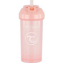 Twistshake Pipetli Alıştırma Bardağı 6+M Pembe 360 ml (4 Adet)