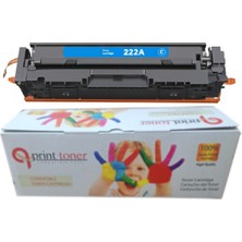 QPrint Hp 222A W2221A Mavi Muadil Toner Çipli Toner Laserjet 3201 Laserjet 3204 LASERJET 3288 LASERJET 3303