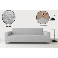 Bella Home Maksi Strech Su Yolu Koltuk Örtüsü (3+3+1+1) - Lastikli - Likralı - Oturma Grubu