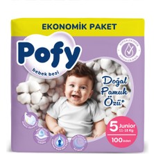 Pofy Junior 5 Numara Bebek Bezi 100 Ad (5 Adet)