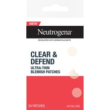 Neutrogena Clear  Defend Ultra Thin Blemish Bant 24'lü 2 Adet