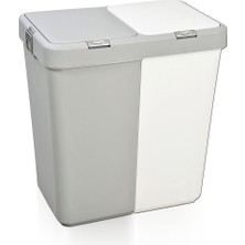 Motek Çok Amaçlı Çift Bölmeli 80 Litre Çamaşır - Kirli Sepeti (4 Adet)