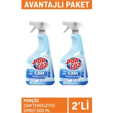 Porçöz Cam Temizleyici Sprey 2 x 500 ml 4 Adet