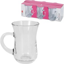 Paşabahçe G4U Lina Kulplu Çay Bardağı 6 Lı