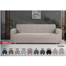 Bella Home Altınkoza Çekyat Stil Strech Koltuk Örtüsü (3+3) - Likralı - Lastikli - Oturma Grubu