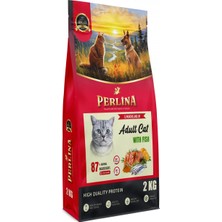 Perlina Yetişkin Kedi Maması, Balıklı, 2 Kg, Yüksek Protein Içerikli