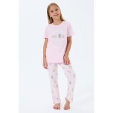Rolypoly Kız Çocuk Pembe Pijama Takım