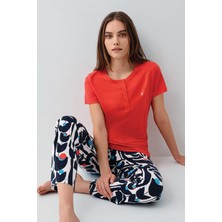 Pierre Cardin Kadın Kırmızı Pijama Takım