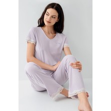 Pierre Cardin Kadın Mor Pijama Takımı