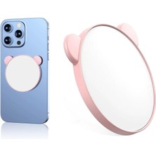 Caseonn Magsafe Uyumlu Arka Kamera Selfie Aynası Pembe