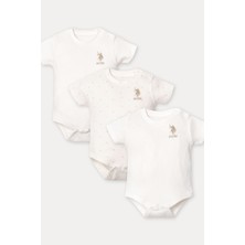 U.s. Polo Assn. Kız Bebek Beyaz 3lü Zıbın