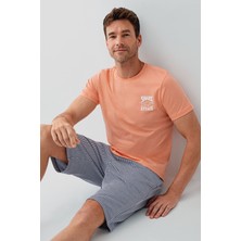 Arnetta Erkek Turuncu Bermuda Takım