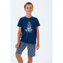 Rolypoly Erkek Çocuk Lacivert Bermuda Takım