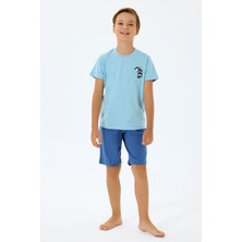 Rolypoly Erkek Çocuk Mavi Bermuda Takım RP3813-C-V1