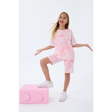 Rolypoly Kız Çocuk Pembe Bermuda Takım