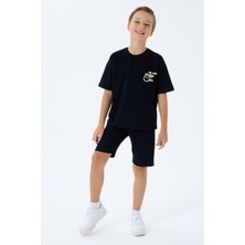 Rolypoly Erkek Çocuk Siyah Bermuda Takım