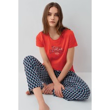 Pierre Cardin Kadın Kırmızı Pijama Takım