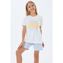 Rolypoly Kız Çocuk Beyaz Şort Takım