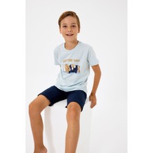 Rolypoly Erkek Çocuk Mavi Bermuda Takım