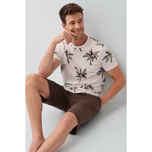 Rolypoly Erkek Krem Bermuda Takım