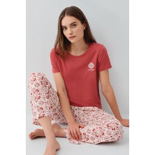 Pierre Cardin Kadın Bordo Pijama Takım