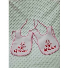 Berkaysun Tekstilden Pamuklu Bebek Mama Önlüğü Arkası Naylon