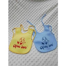 Berkaysun Tekstilden Pamuklu Bebek Mama Önlüğü Arkası Naylon