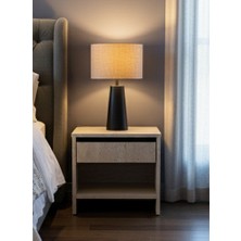 Sarenzo Traverten Görünümlü Komodin Üstten Çekmeceli